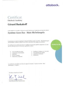 certifications michelangelo Gerard Baskakoff